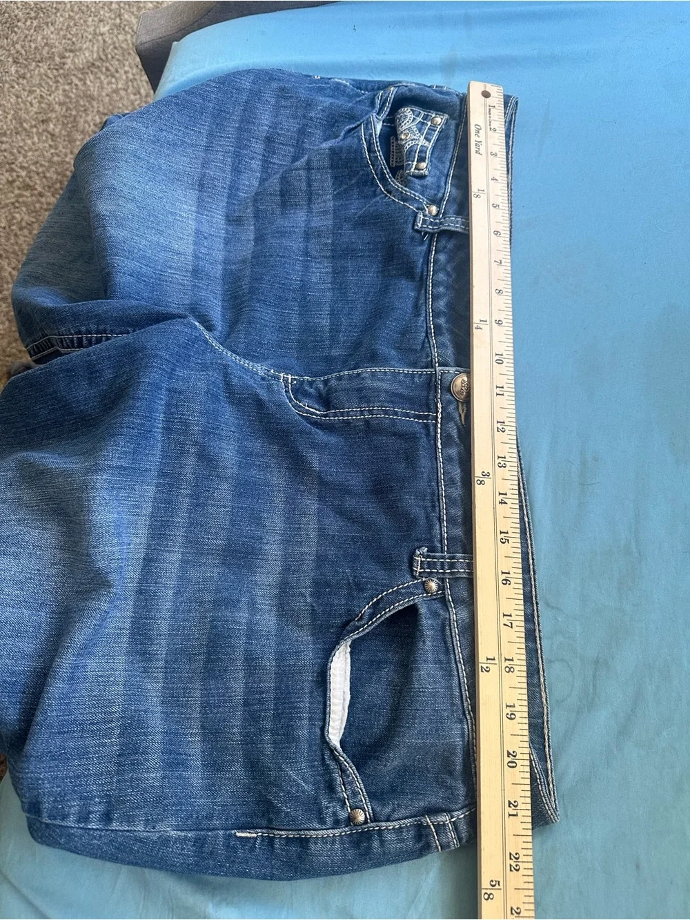 Women's Dark Blue Bootcut Jeans - Comfortable Everyday Fit